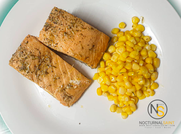 Baked Salmon (cooked in turbo broiler)